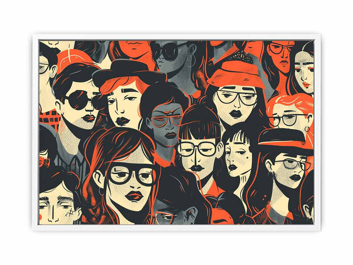 Crowd Gorup  Framed Print