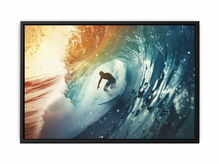 Surf Under Wave  Painting