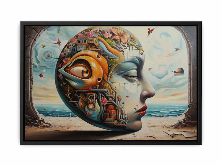 surrealism painting  canvas Print