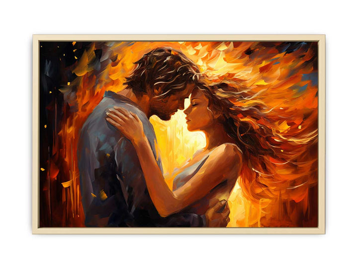 In Love Art Painting framed Print