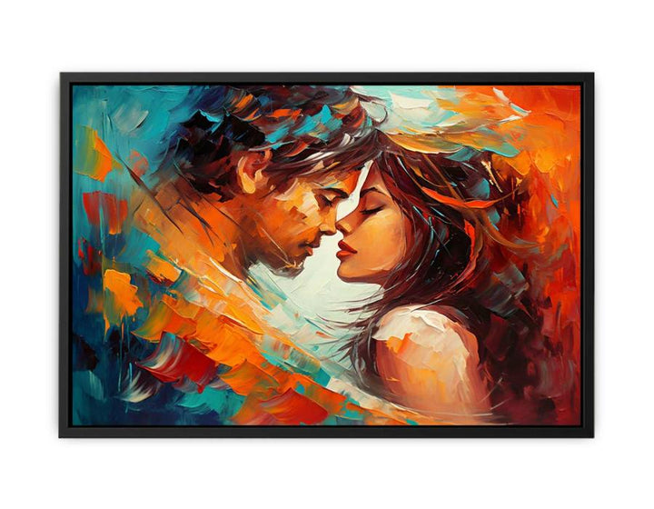 In Love Couple Painting  canvas Print