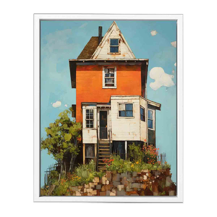 vinatge House On Top  Art  Painting