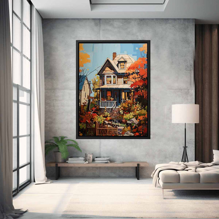 House Art Painting Art Print