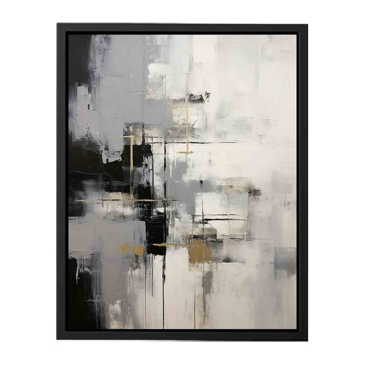 Gray Abstract Wall Art  canvas Print