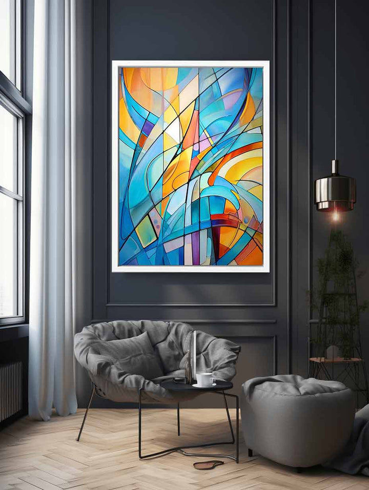 Cool Abstract Framed Art  Print