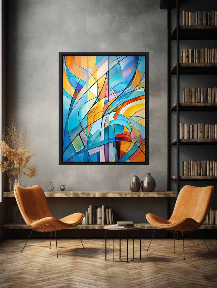 Cool Abstract Framed Art  Print