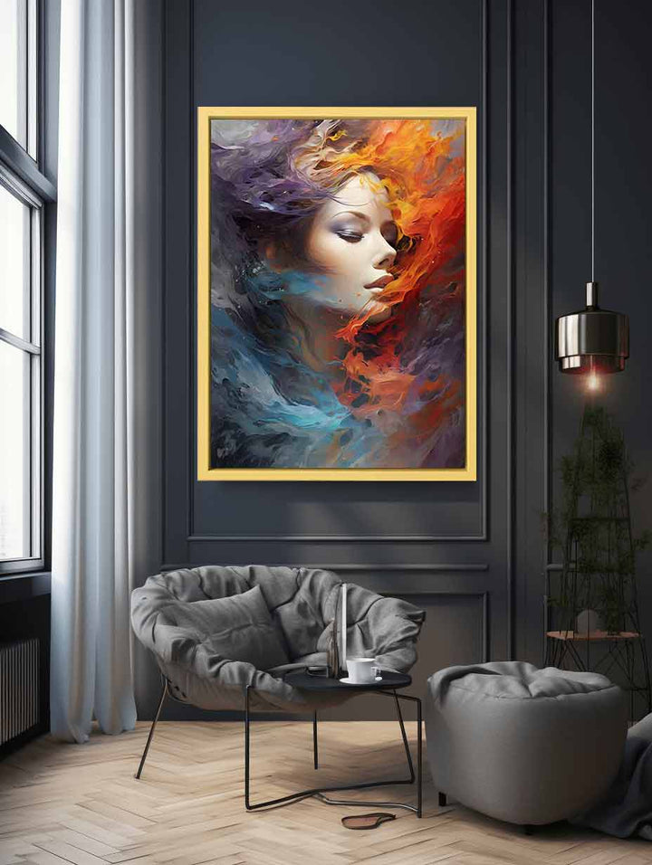 Cool Women Abstract Art Print