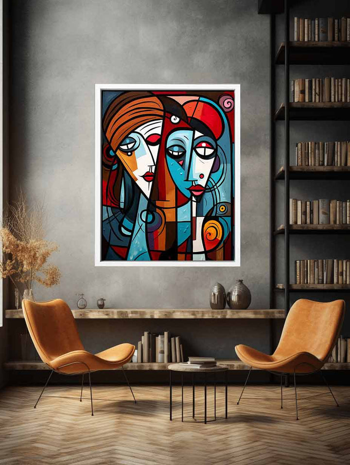 Abstract Lovers Art  Print