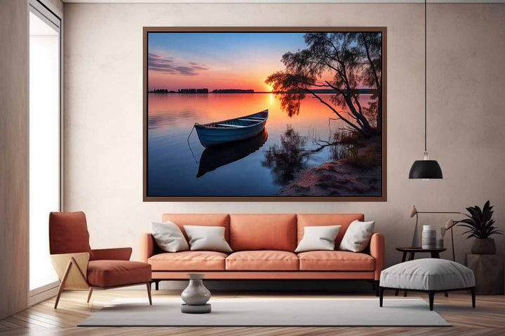 Calm  At Sunset Art Print