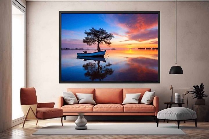 Calm  At Sunset Artwork Art Print