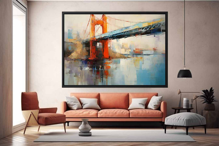 Abstract Bridge Painting Art Print