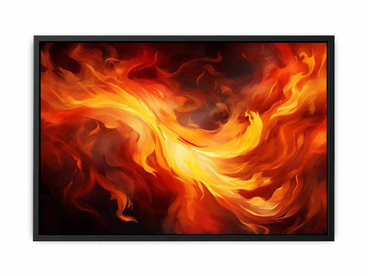 Fire Abstract Art  canvas Print