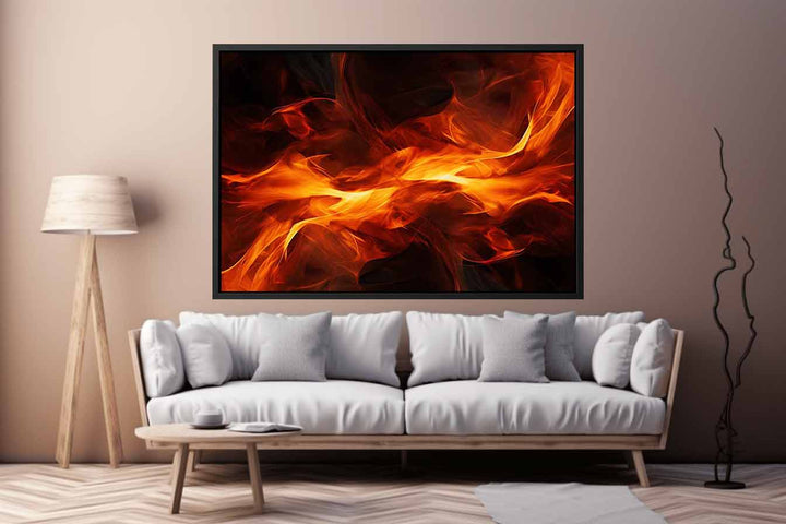 Fire Abstract Artwork Art Print