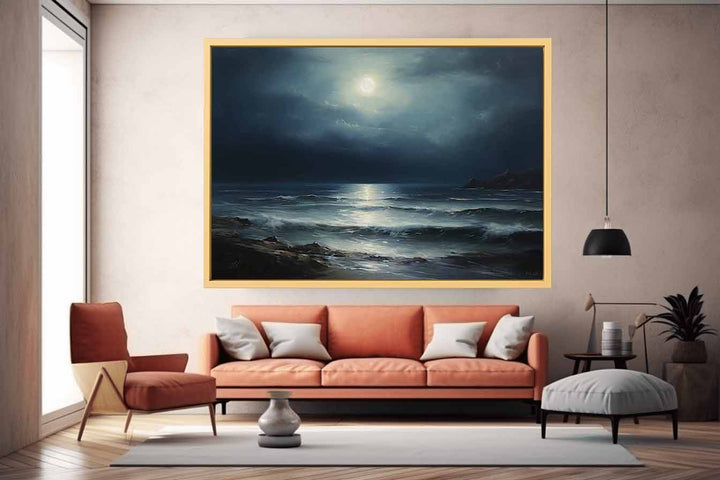 Moonlight Oil Painting Art Print