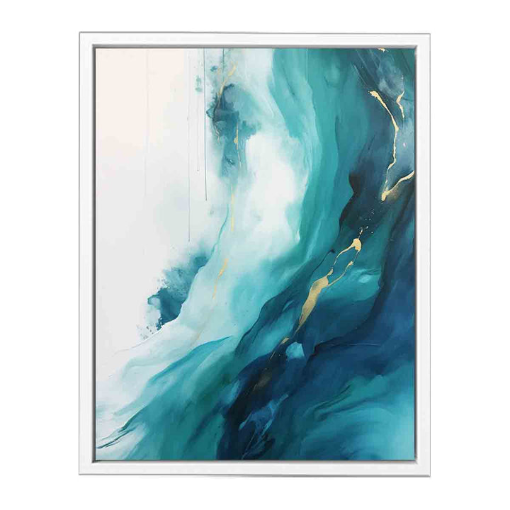 Teal Abstract Art  Painting