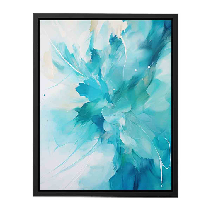 Teal Art canvas Print