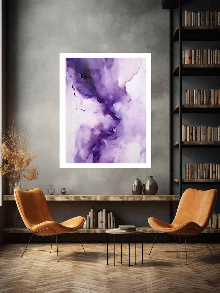 Modern Purple Painting Art Print