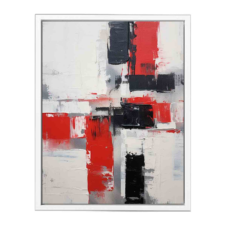 Red White And Black Wall Art  Painting