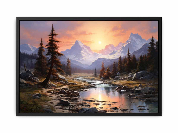 Sunrise In The Sierra  canvas Print