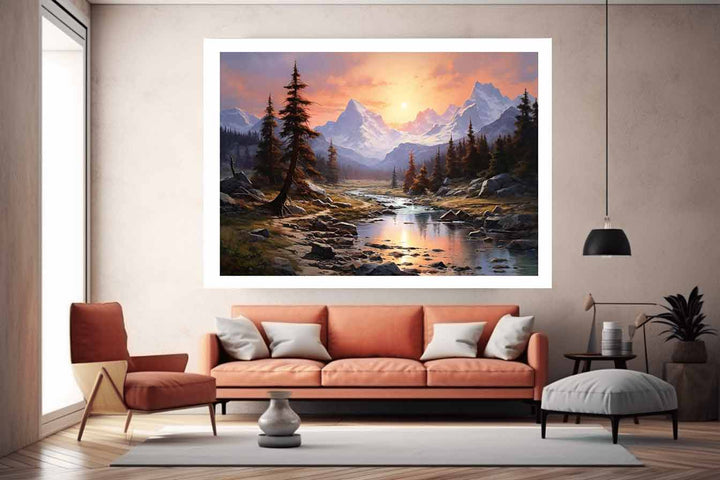 Sunrise In The Sierra Art Print