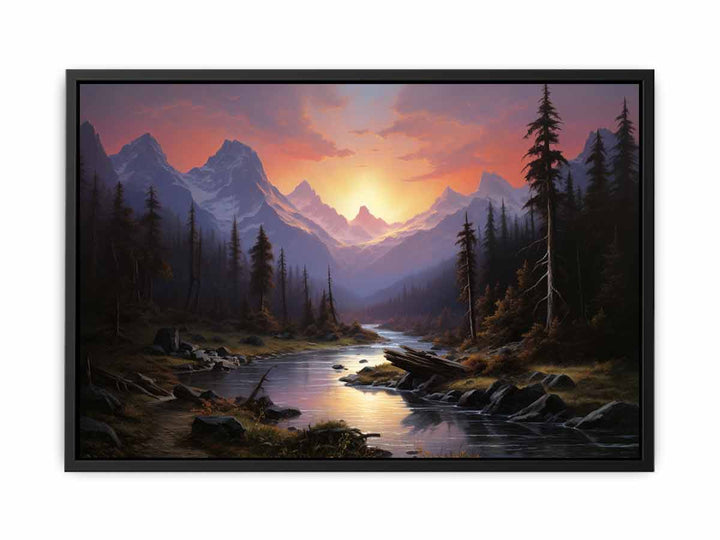 Sierra Sunrise Painting  canvas Print