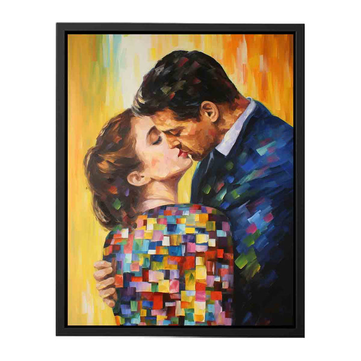 Modern The kiss  canvas Print