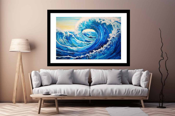 Ocean Waves Painting Art Print