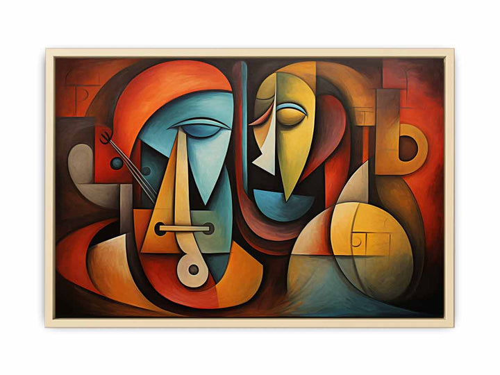 Cubism Art Painting framed Print