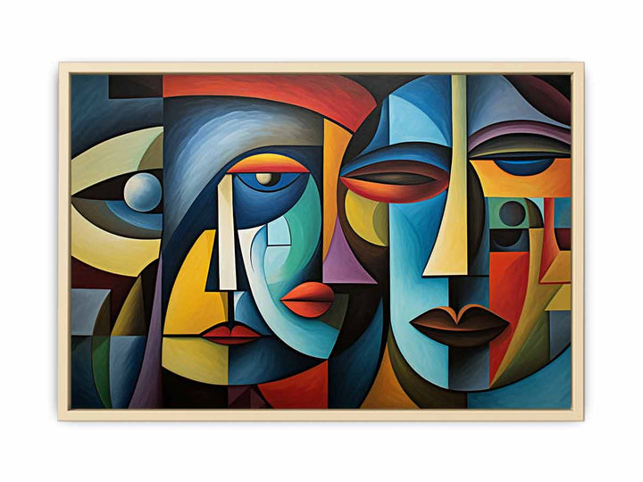 Cubism Artwork framed Print