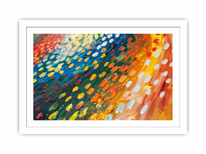 Colorful Dots Streched canvas