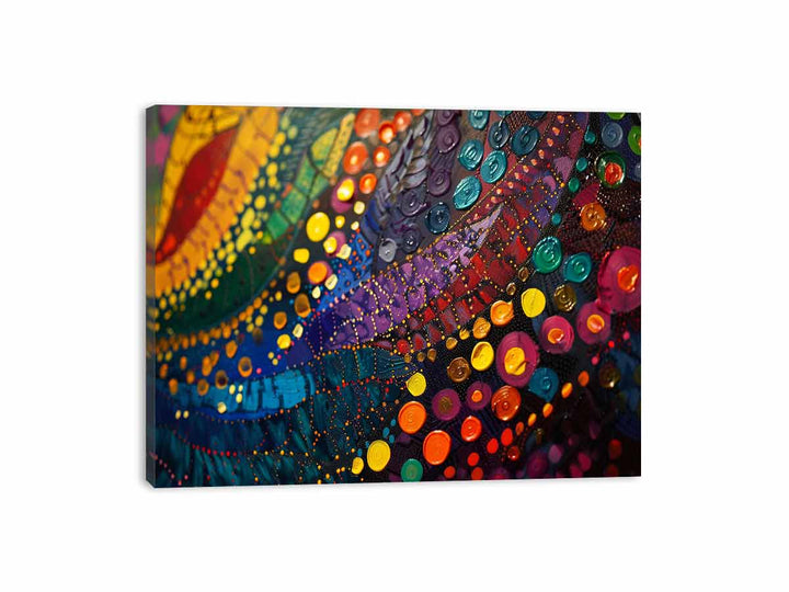 Colorful Dots Canvas Print