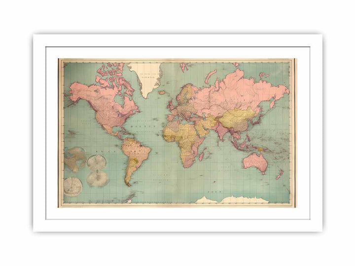 Vintage Map Streched canvas