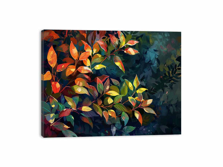 Bush Leaves Canvas Print