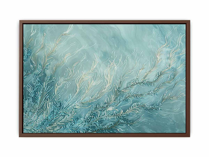 Teal Branches   Poster