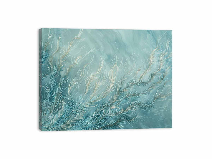 Teal Branches  Canvas Print