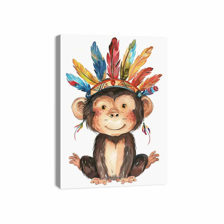 Monkey Face Canvas Print