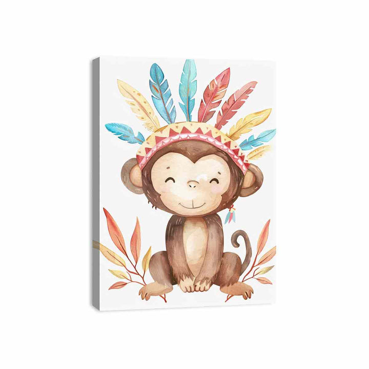 Cute Monkey Canvas Print