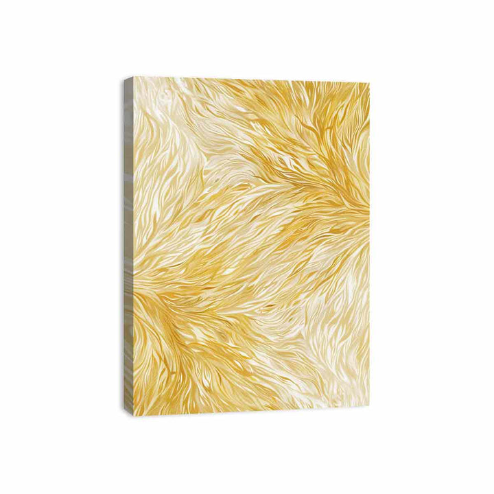 Yellow Texture Art Canvas Print