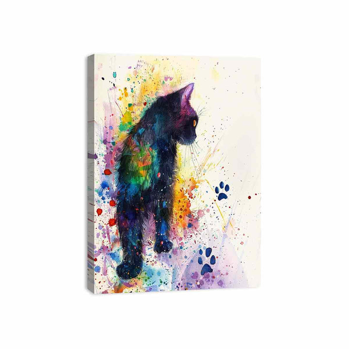 Cat Paw Prints Canvas Print