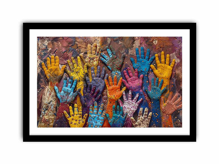 Aboriginal Hands  Art Print