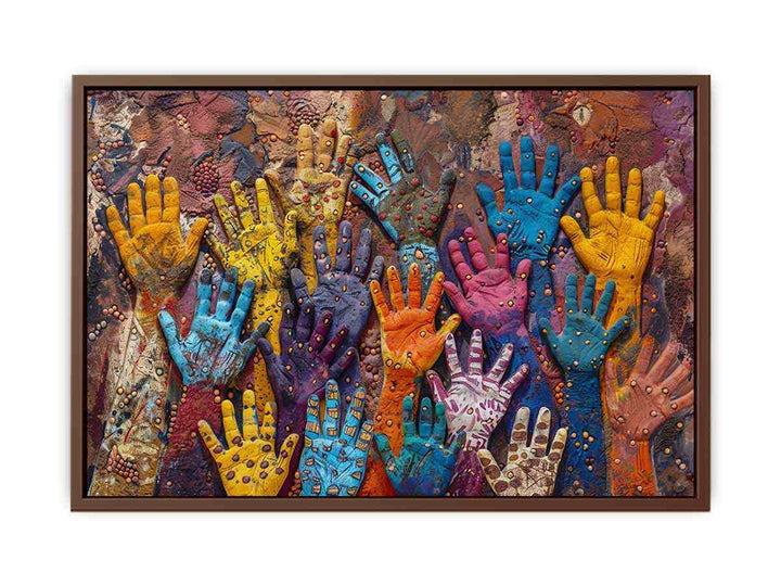 Aboriginal Hands  Poster