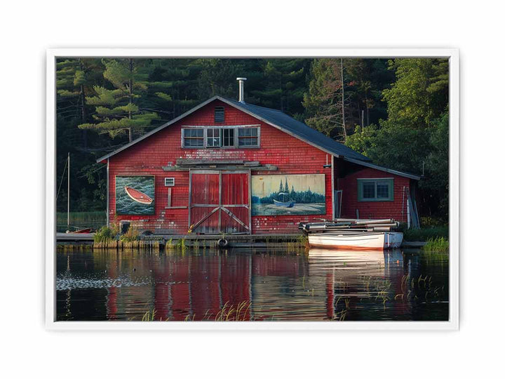 Boat House Framed Print