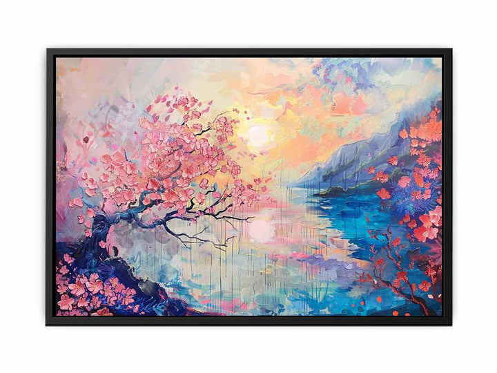 Pink Cherry Tree  Painting