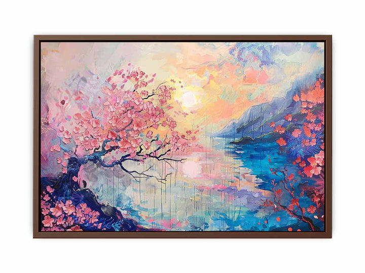 Pink Cherry Tree  Poster