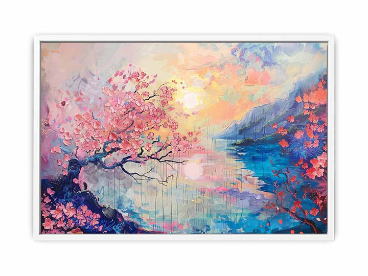 Pink Cherry Tree Framed Print