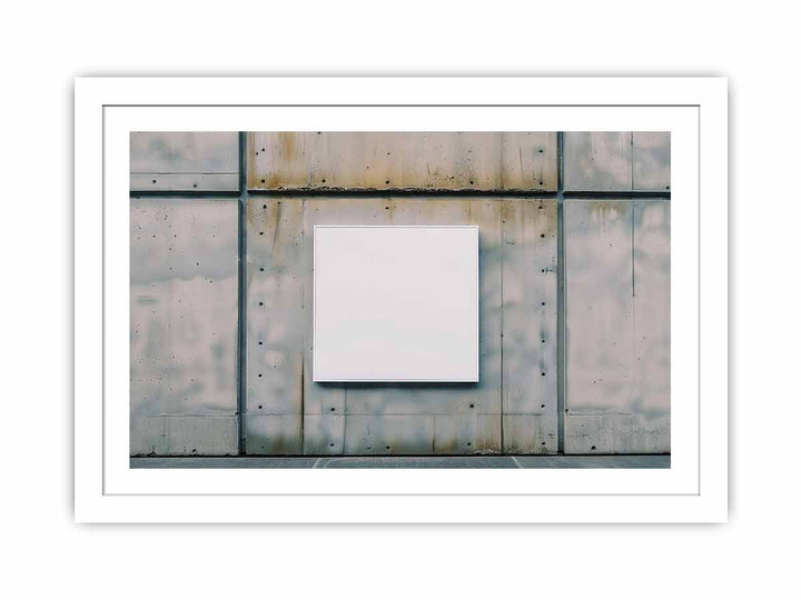 White Rectangle Streched canvas