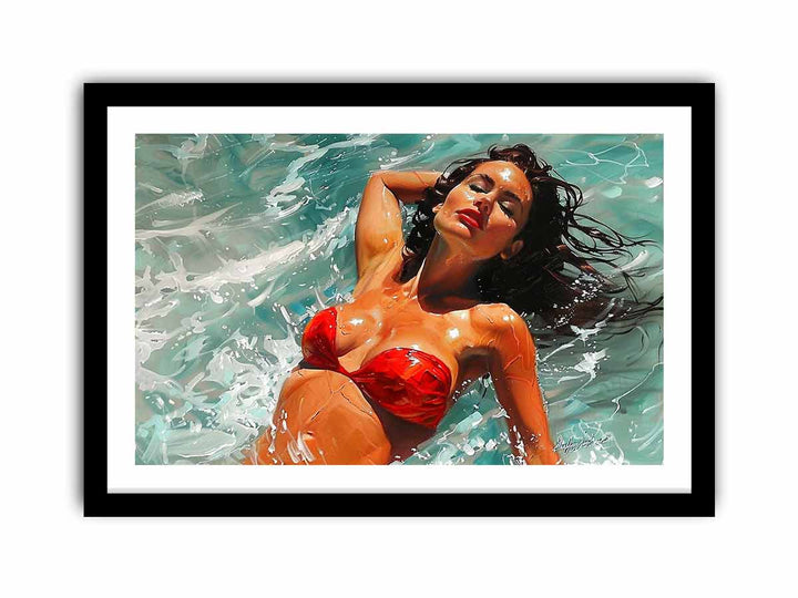 Red Bikini  Art Print