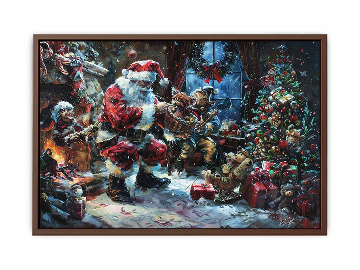 Playful Santa  Poster