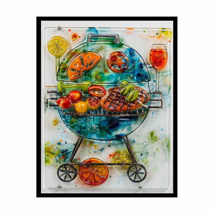 Glass Bbq  Painting