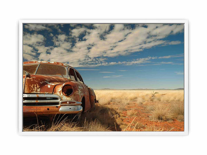 Rusty Car Framed Print